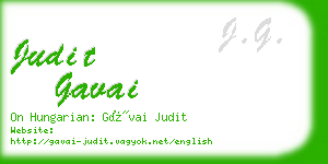judit gavai business card